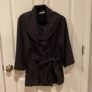 Calvin Klein wrap jacket xl in charcoal gray